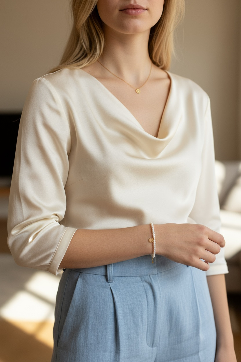 Auspicious Origin Swarovski Pearl Bracelet 3mm - Yun Boutique