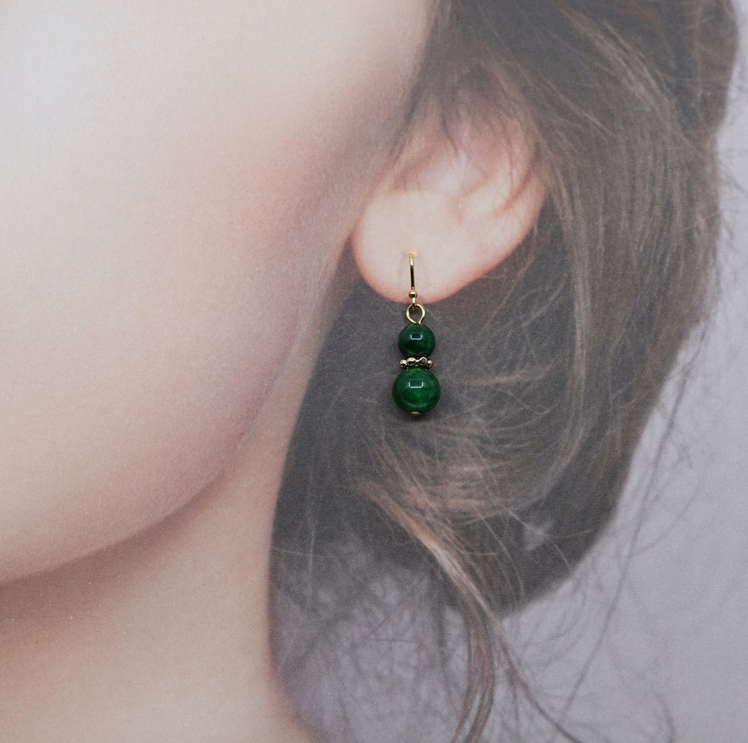 Elf Forest Long Tassel Necklace and Earrings Set