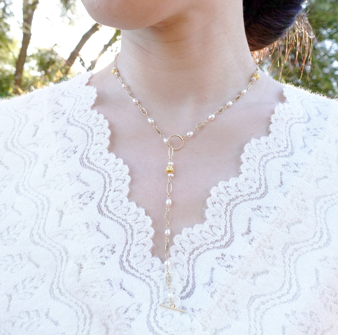 Auspicious Lotus Jewelry Set (Necklace and Bracelet) - Yun Boutique