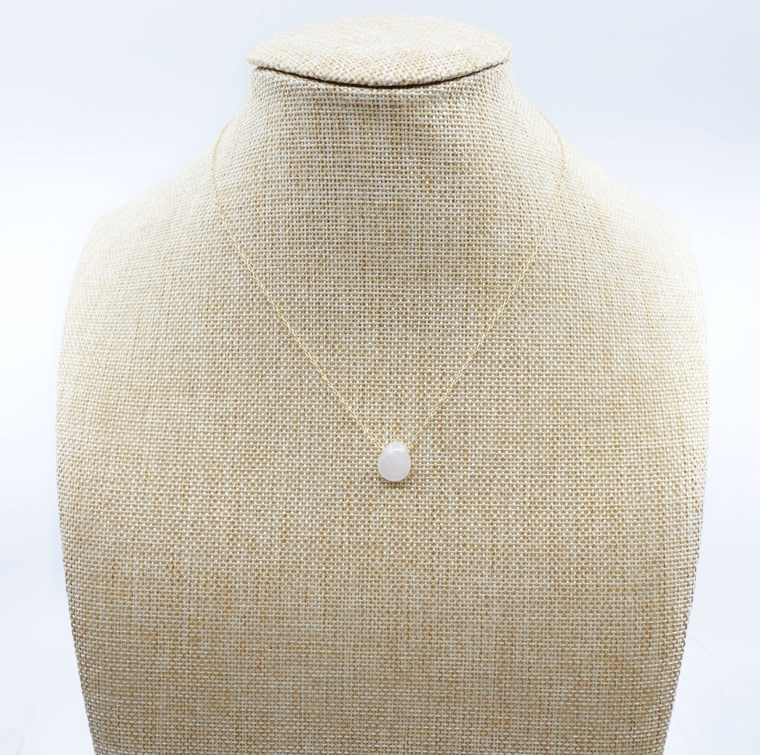 Rose Quartz Petal Necklace