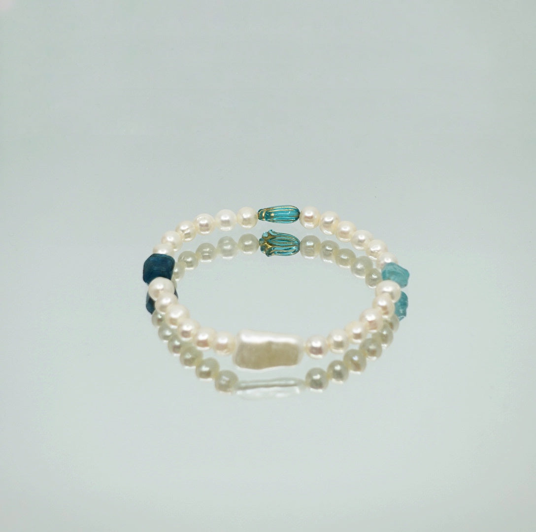 Atlantis Beaded Pearl Bracelet - Yun Boutique