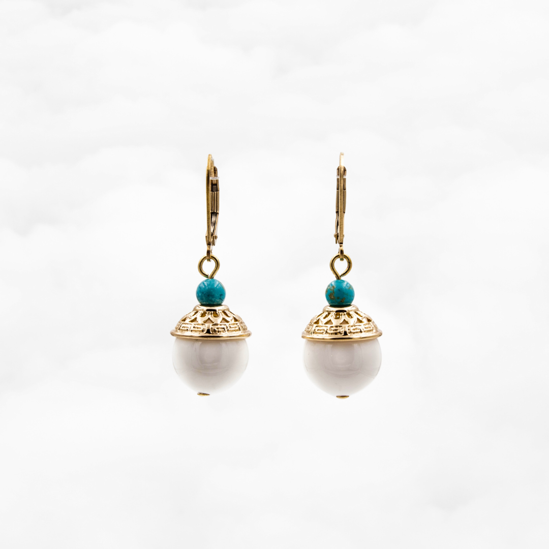 Realm of Peace Bead Drop Earrings - Yun Boutique