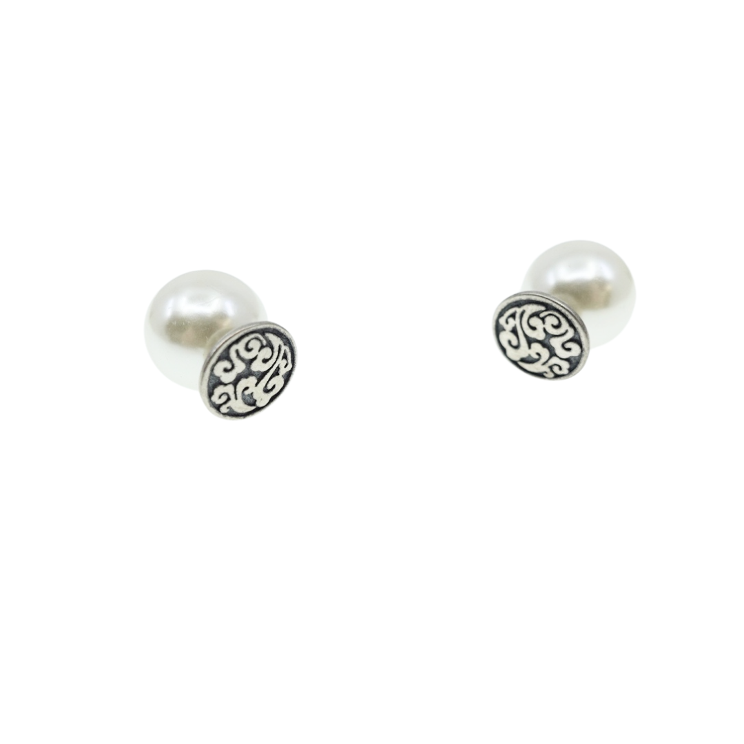 Auspicious Clouds Studs Silver