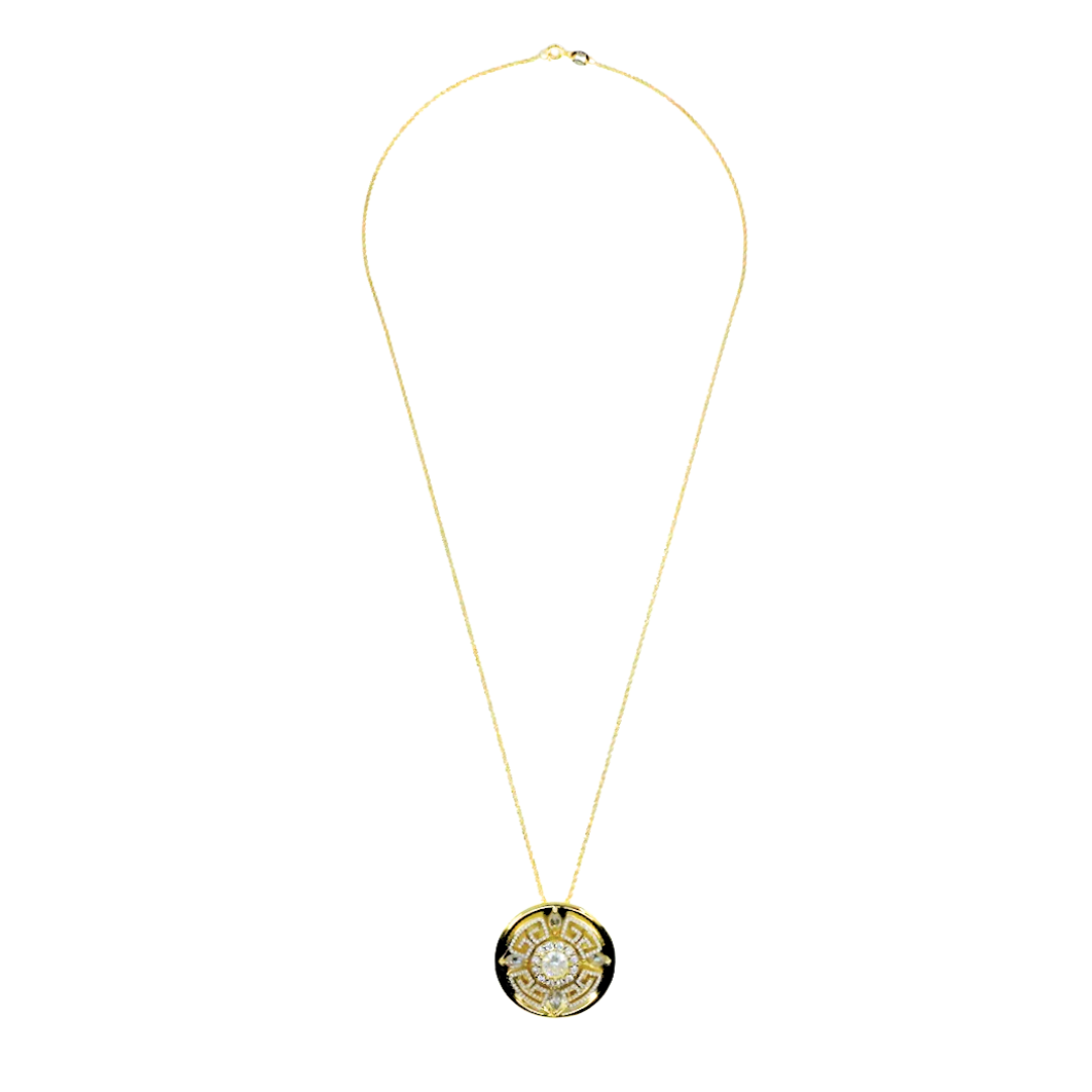 Revive Your Inner Kingdom Large Pendant Necklace Gold - Yun Boutique