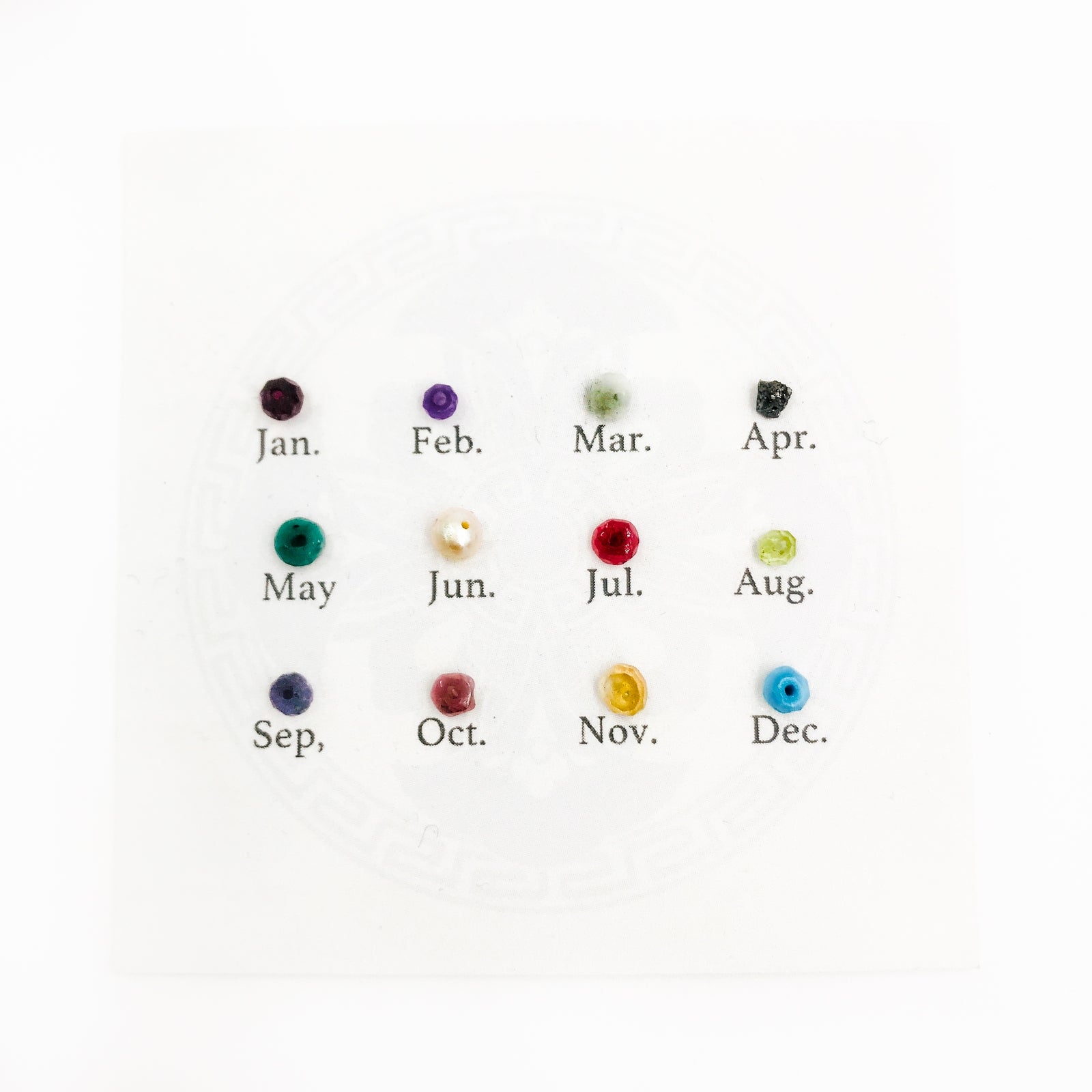 Auspicious Origin Birthstone Tassel Necklace (Mini) - Yun Boutique