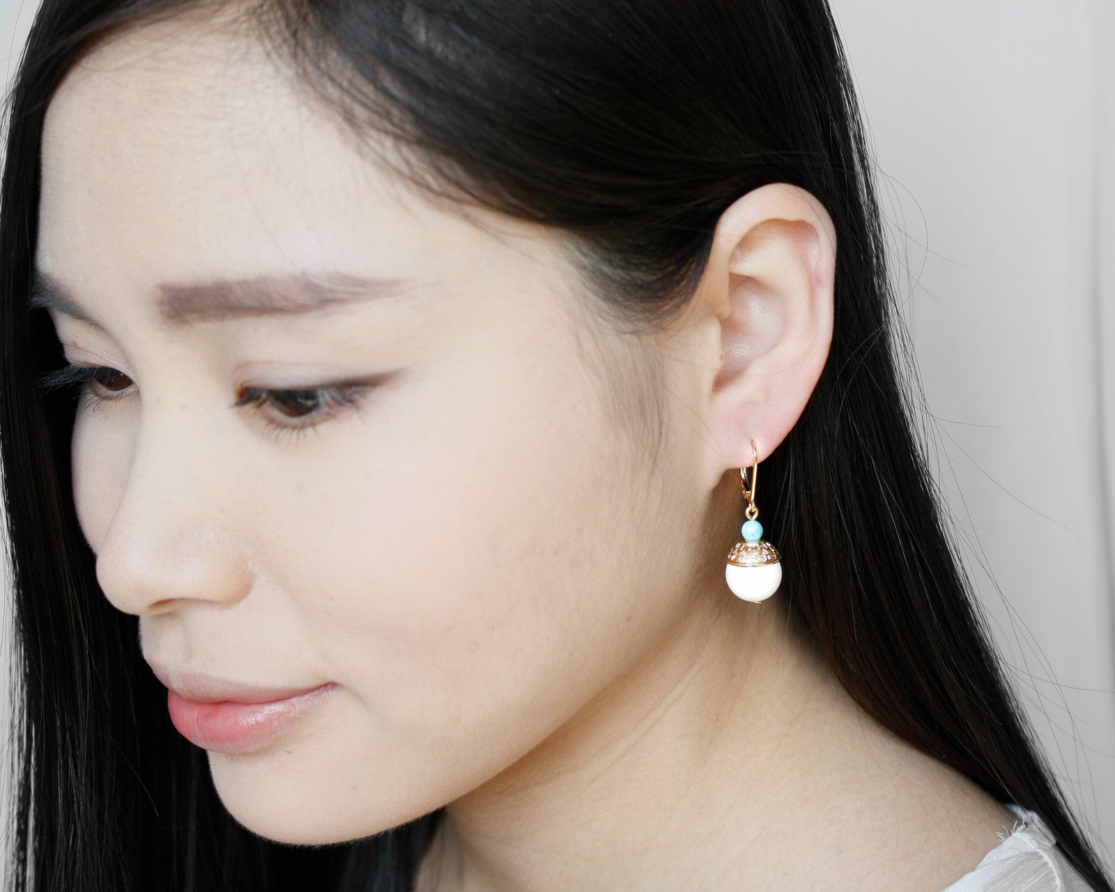 Realm of Peace Bead Drop Earrings - Yun Boutique