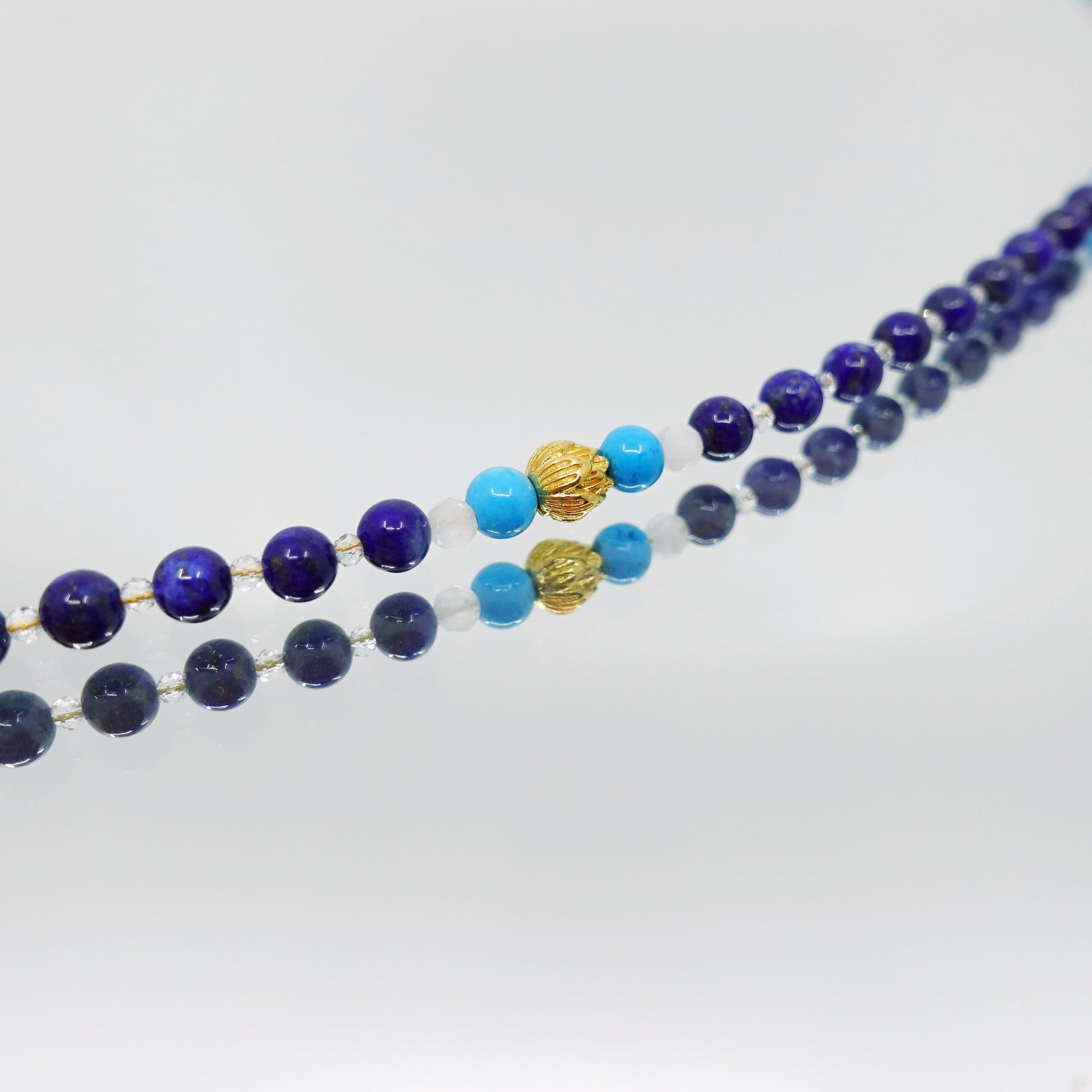 Return to Origin 4mm Lapis Pendant Necklace - Yun Boutique