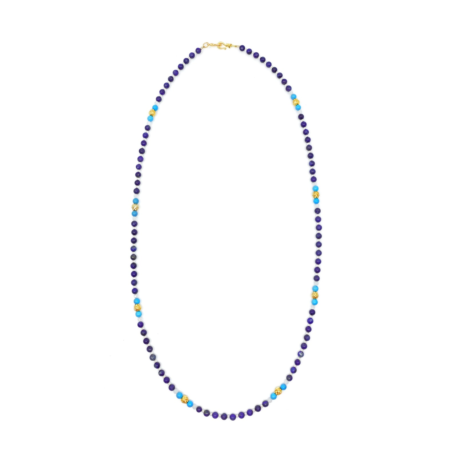 Return to Origin 4mm Lapis Pendant Necklace - Yun Boutique
