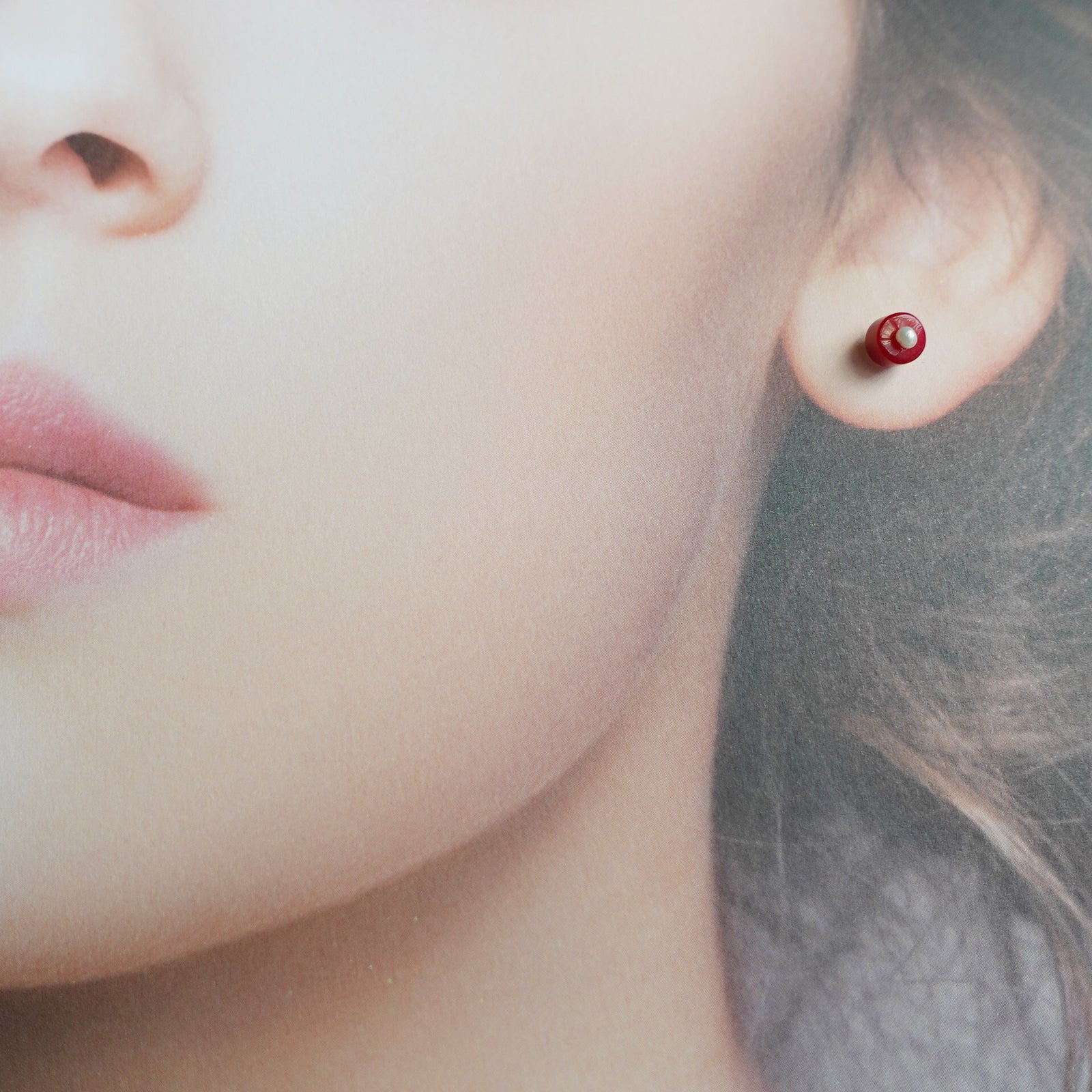 Multi-style Red Coral Studs - Yun Boutique