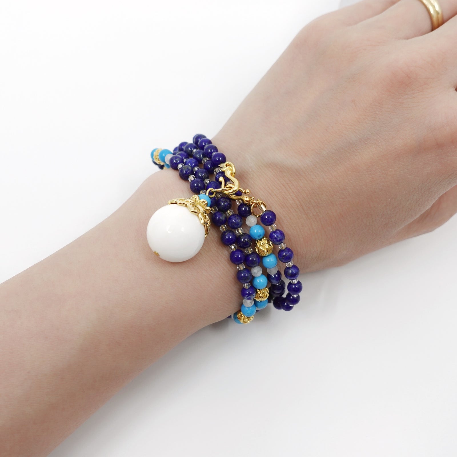 Return to Origin 4mm Lapis Pendant Necklace - Yun Boutique