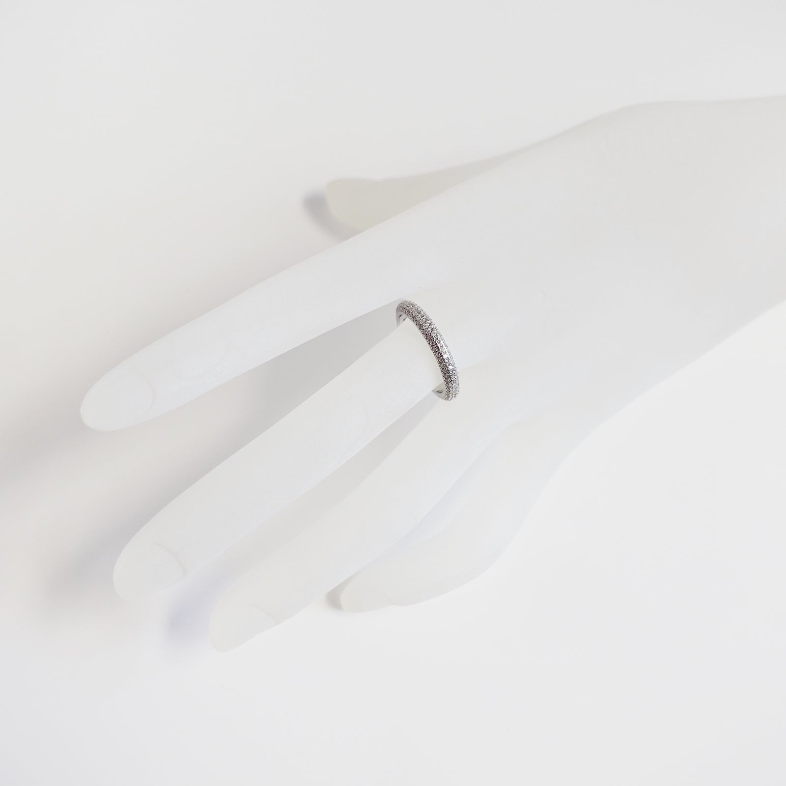 Silver Zircon Stack Ring - Yun Boutique