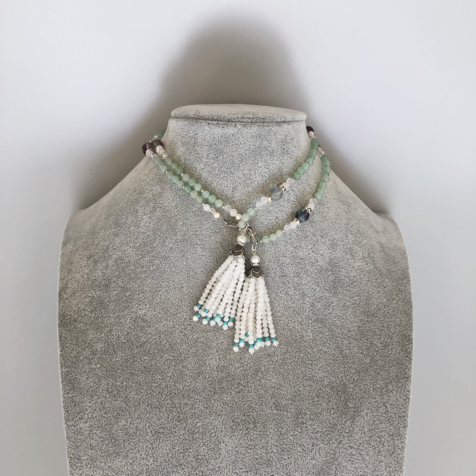 Return to Origin Beaded Aventurine Necklace 28 Inch - Yun Boutique