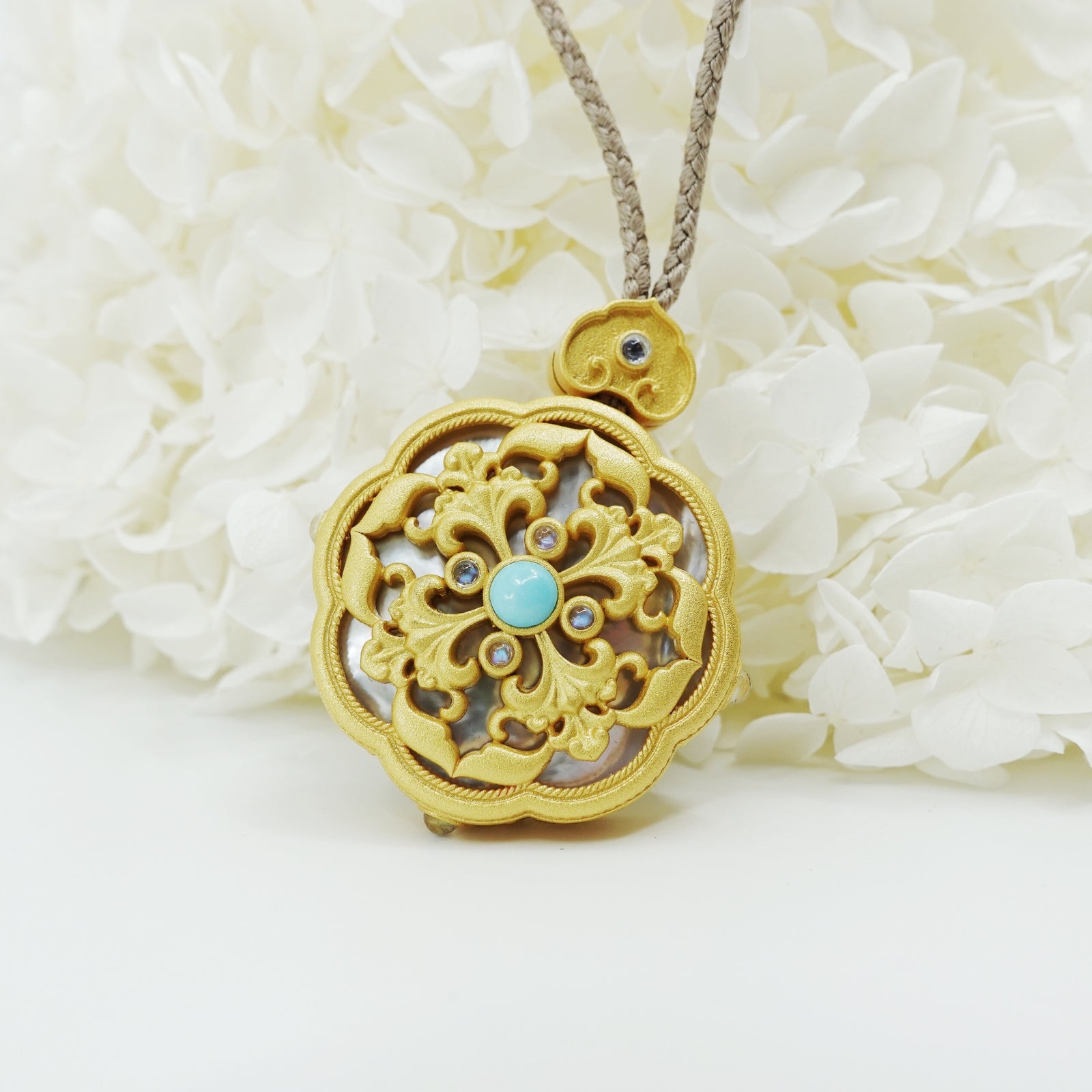 Enamel Divine Phoenix Necklace in Sterling Silver - Yun Boutique