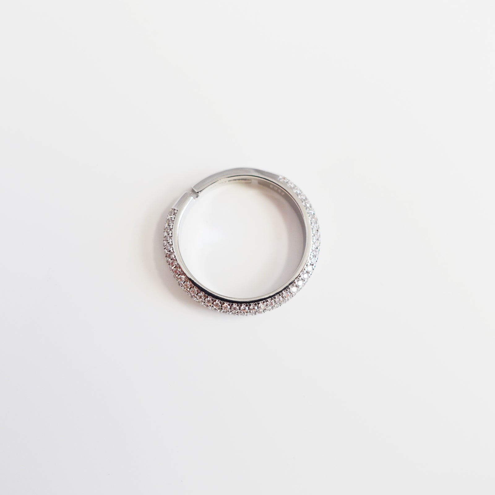 Silver Zircon Stack Ring - Yun Boutique