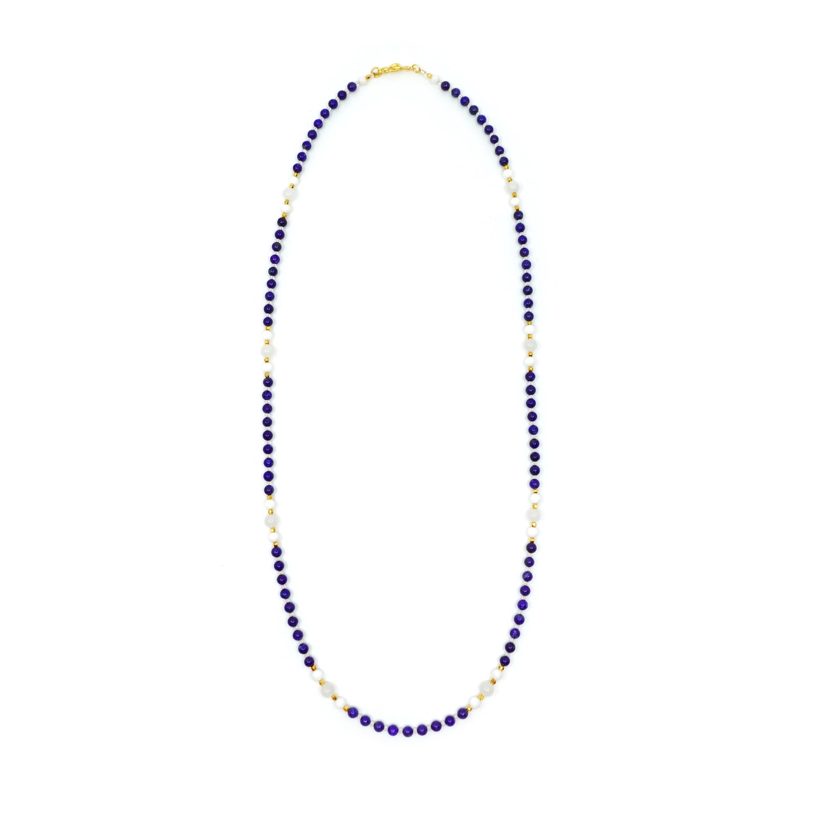 Return to Origin 4mm Lapis Pendant Necklace - Yun Boutique
