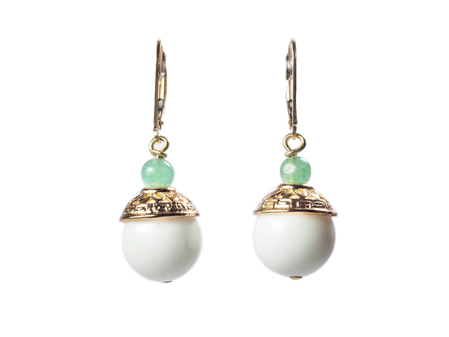 Realm of Peace Bead Drop Earrings - Yun Boutique