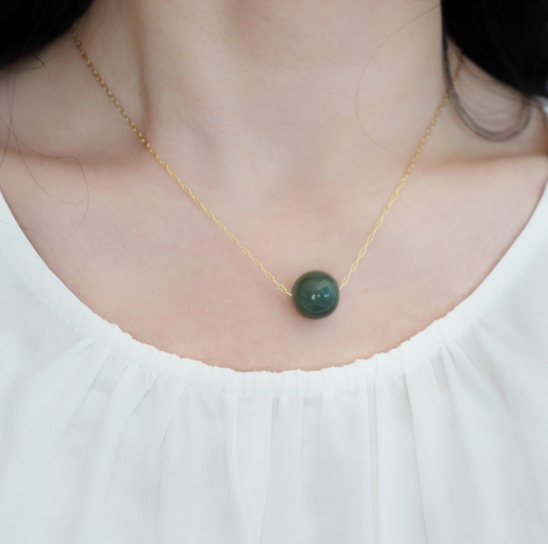 Green Jadeite Necklace - Yun Boutique