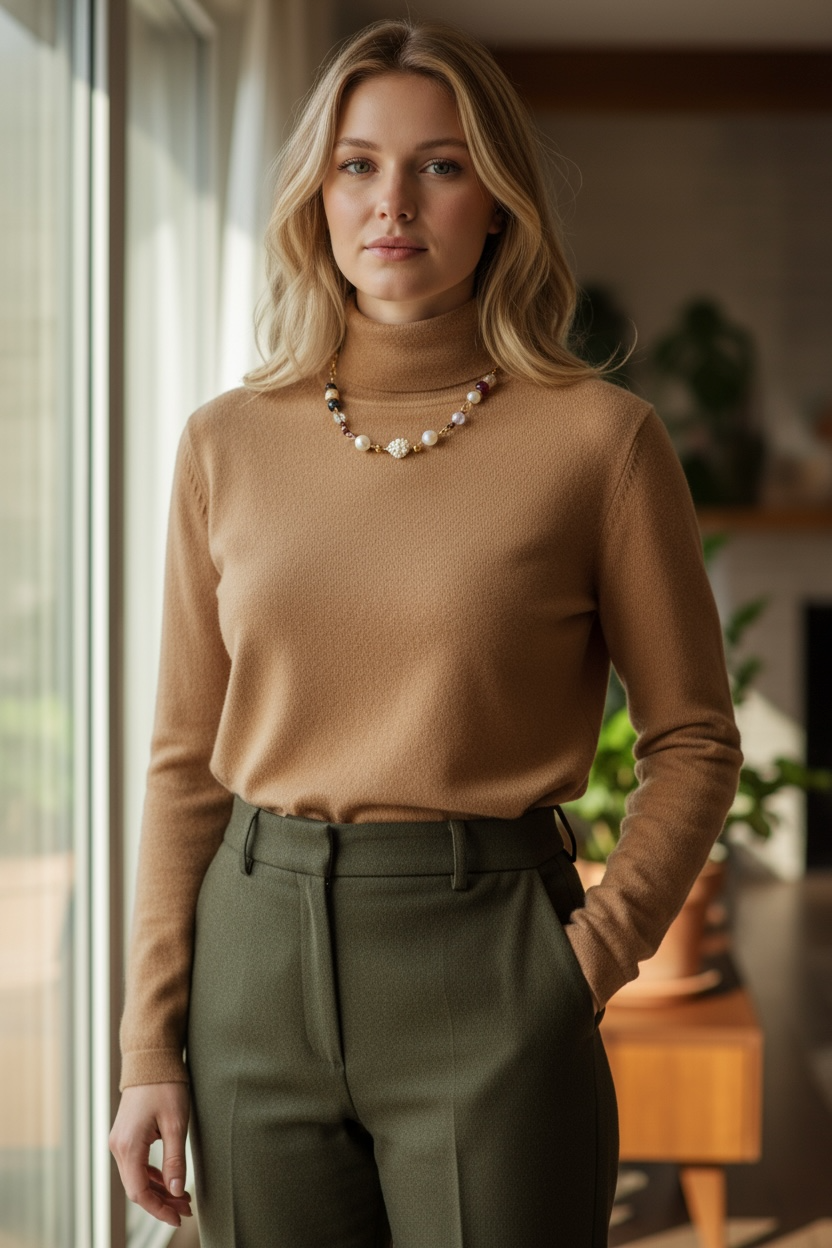 Autumn Gemstone and Pearl Station Necklace - Yun Boutique