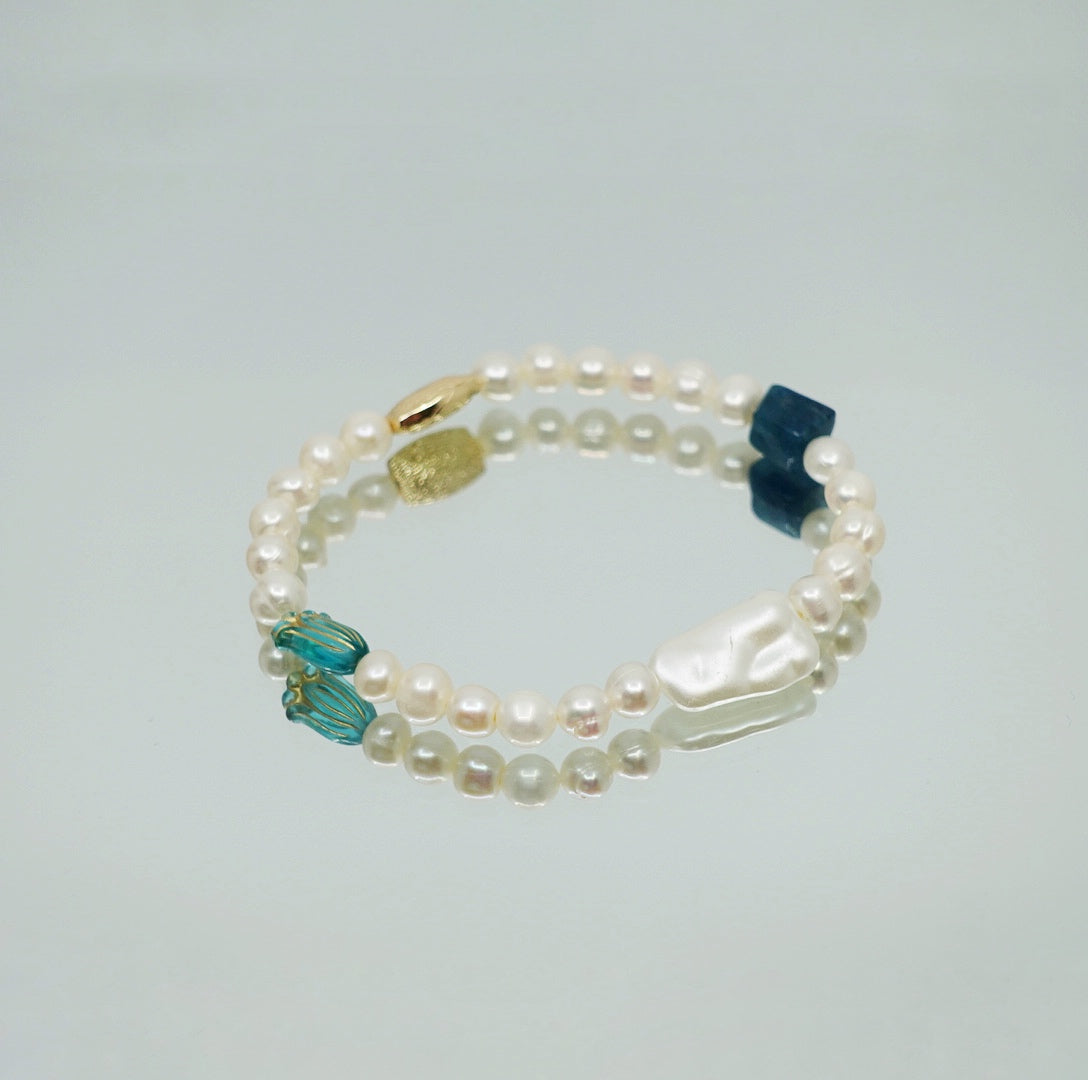 Atlantis Beaded Pearl Bracelet - Yun Boutique
