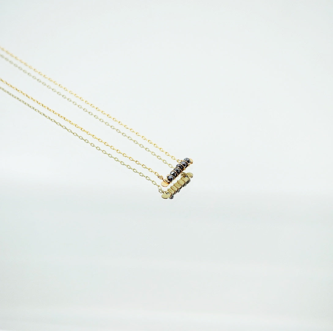 Radiance Necklace and Line Earrings Set (Terahertz) - Yun Boutique