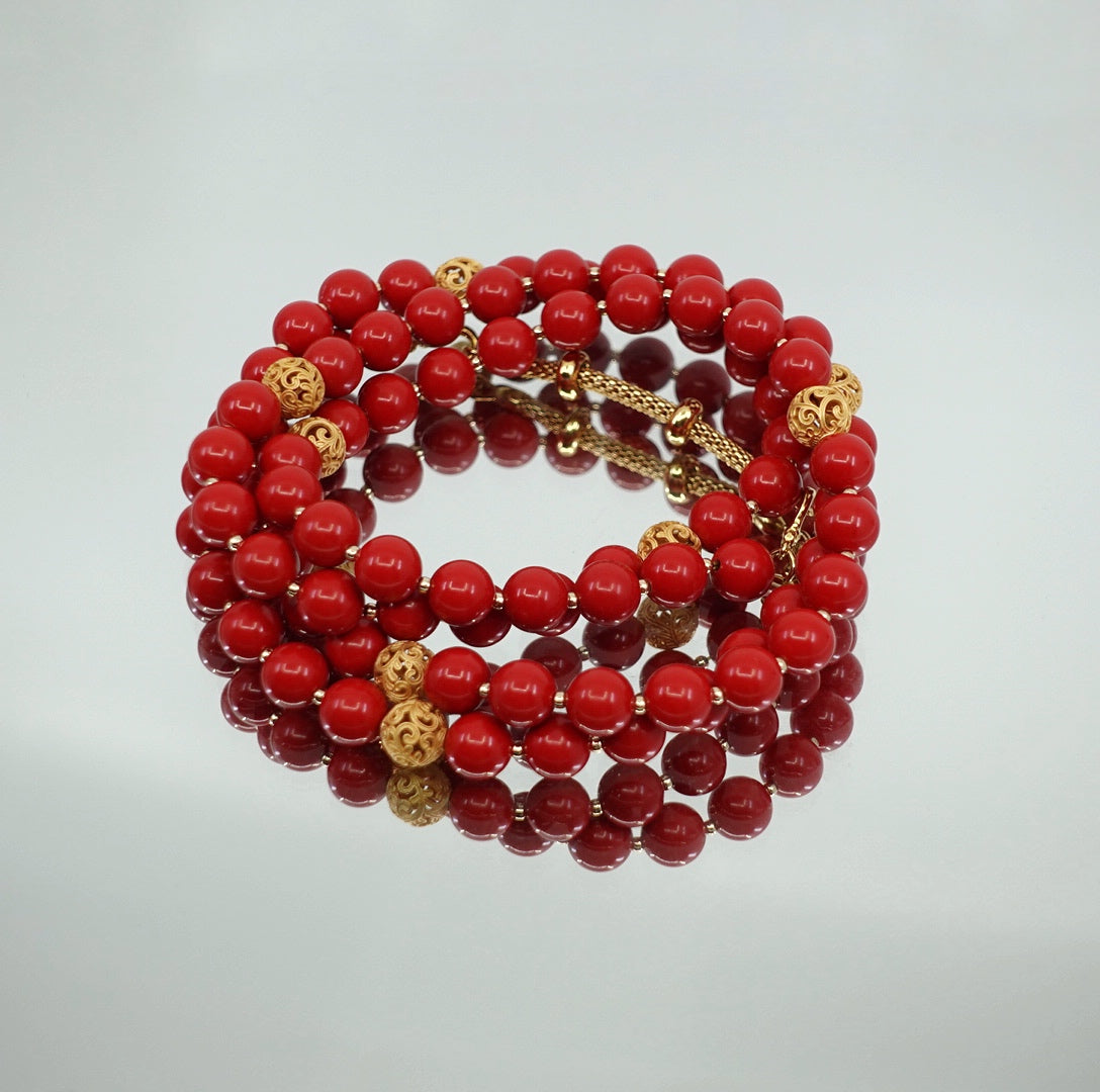 Return to Origin Multi-style Cinnabar Beaded Necklace - Yun Boutique