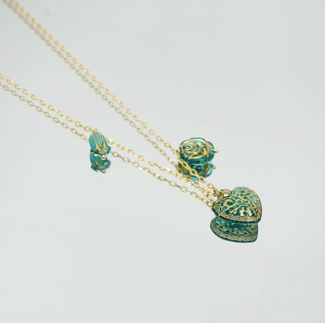 Atlantis Love Heart Locket Necklace - Yun Boutique