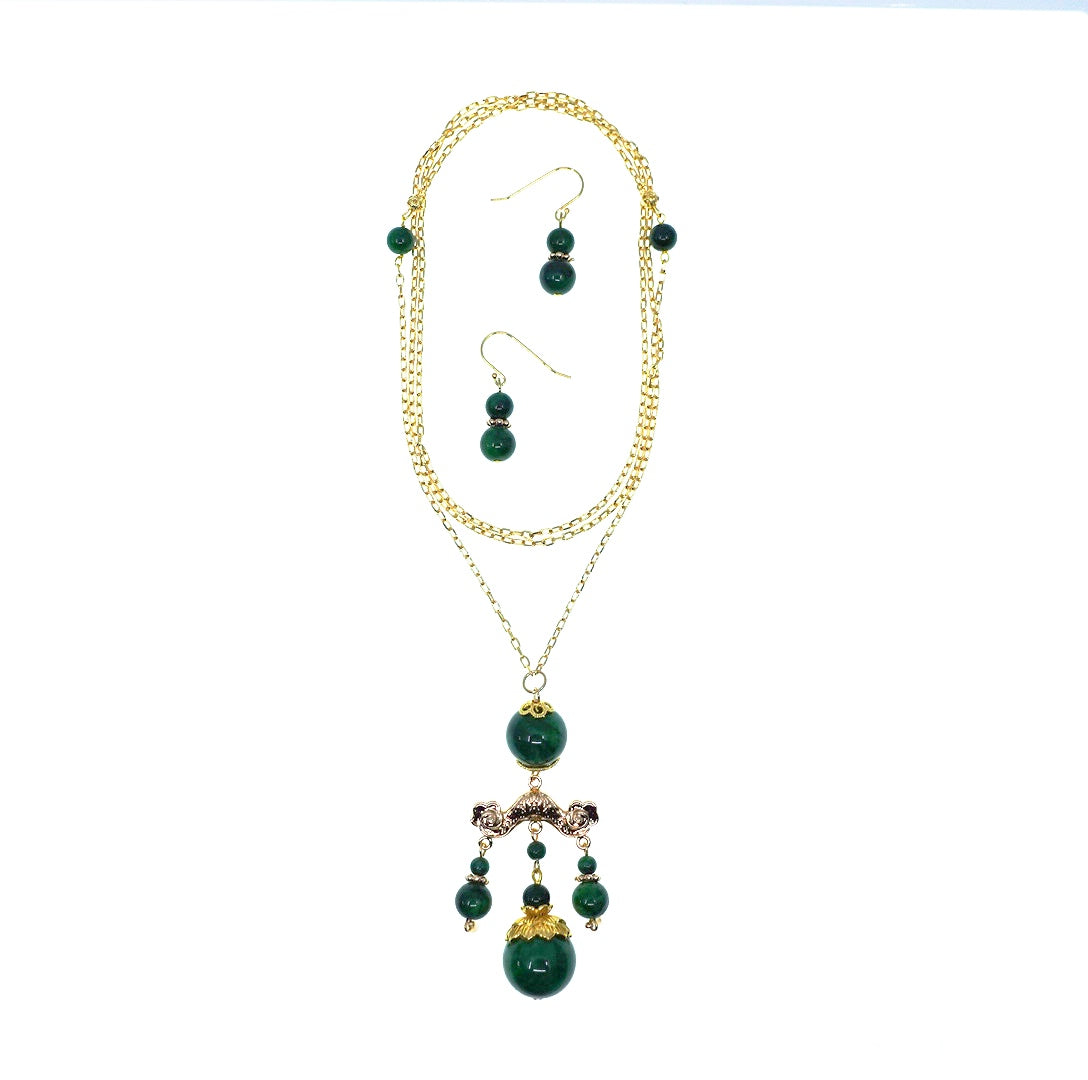 Yun Boutique Elf Forest Long Tassel Necklace Gold