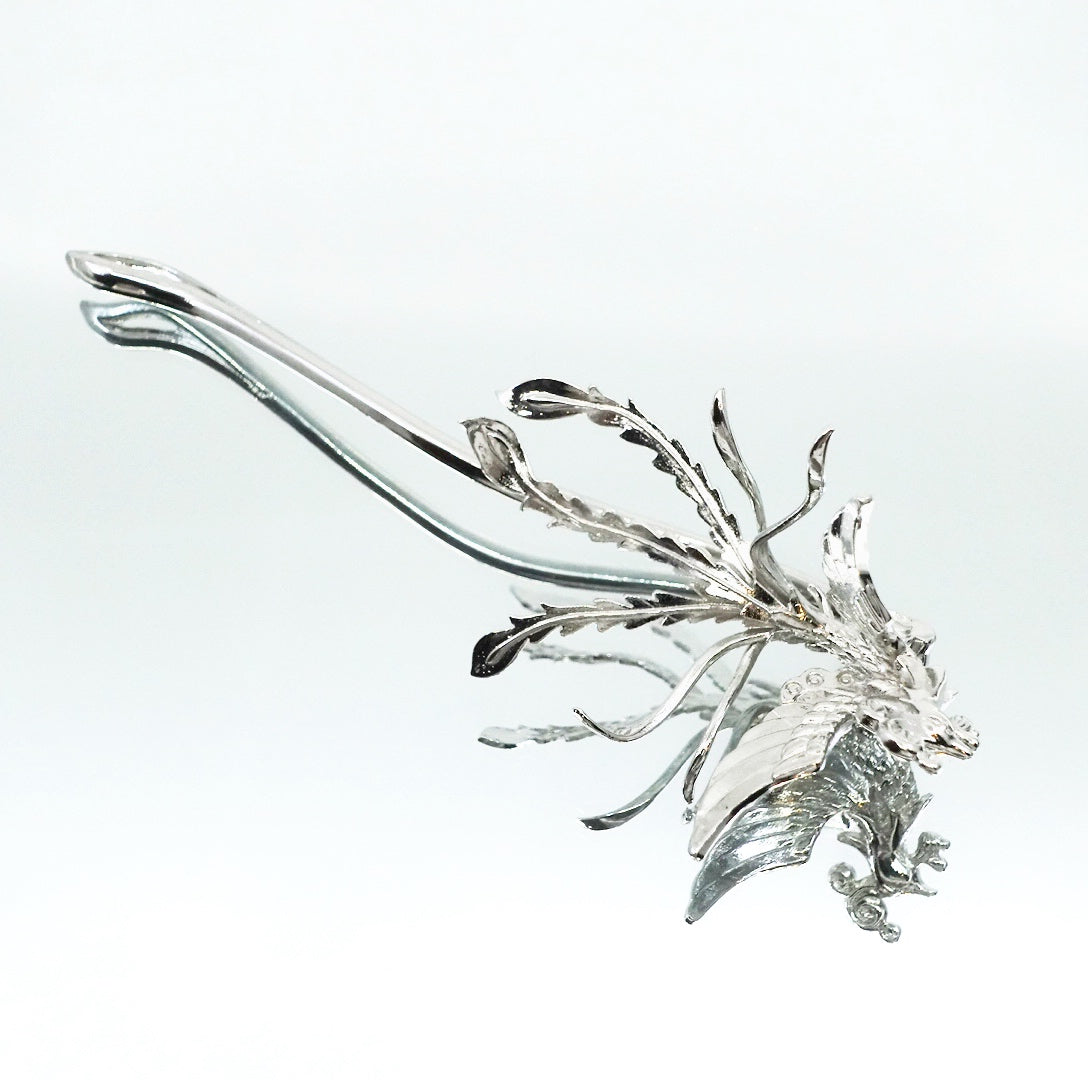 Silver Phoenix Statement Hairpin - Yun Boutique