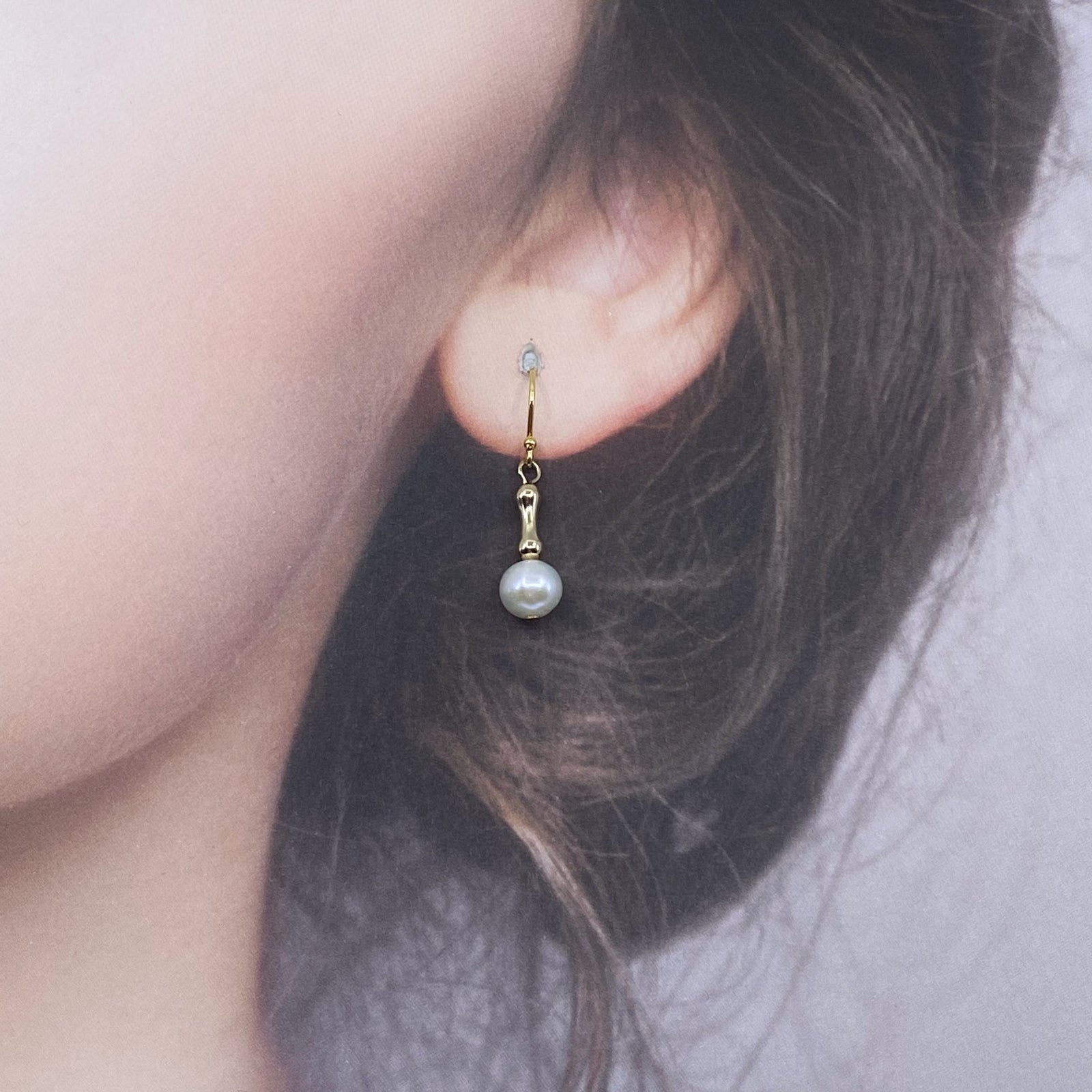 Bamboo Pearl Necklace and Earrings Set - Yun Boutique