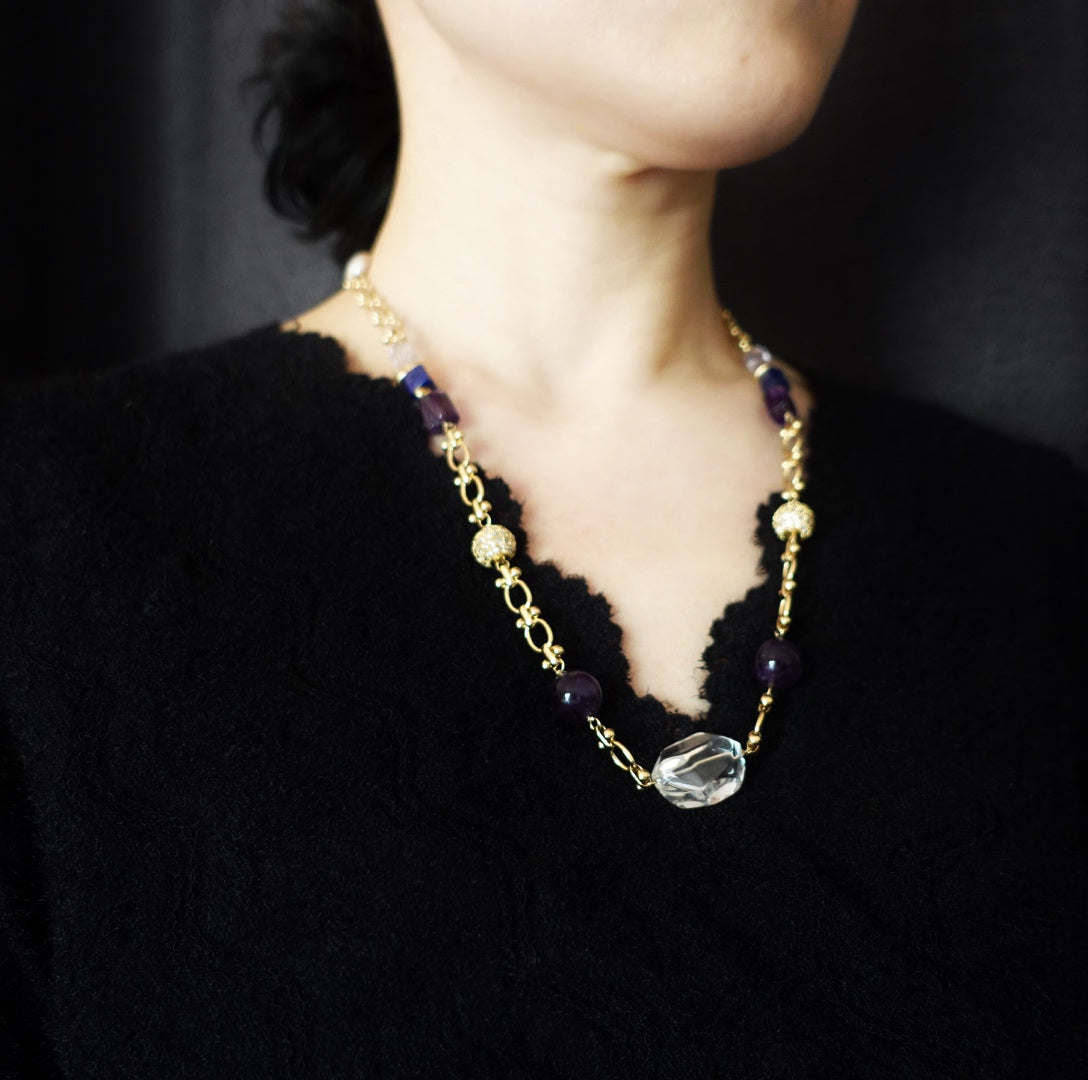 Yun Boutique Metropolis Hermit Gem Station Necklace