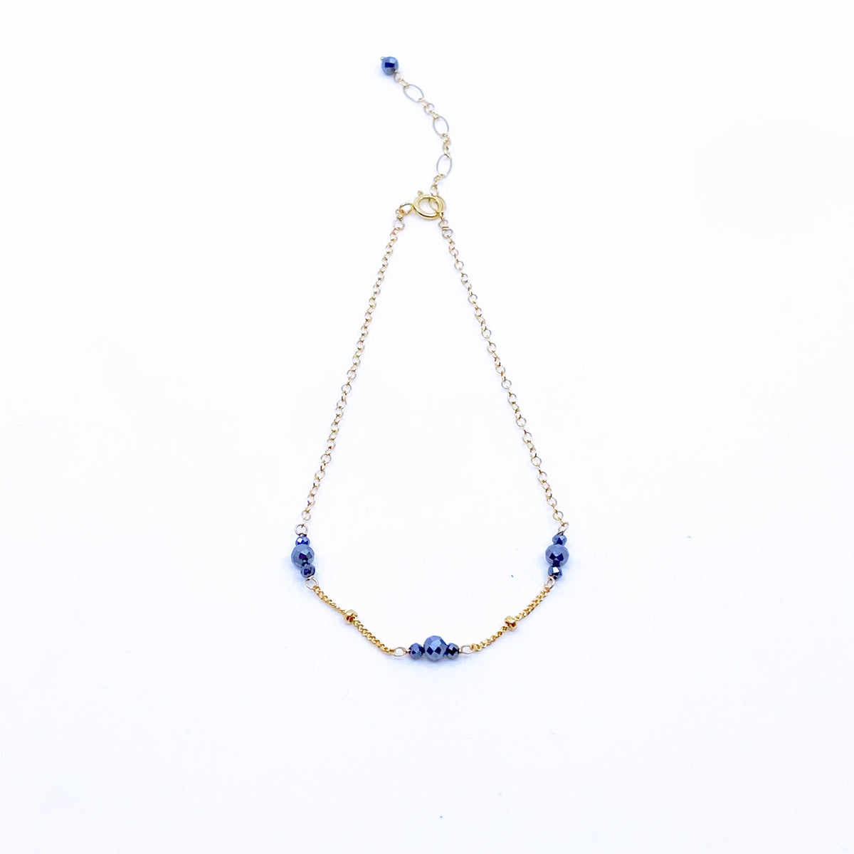 The Nine Terahertz Stone Bracelet in Gold Filled - Yun Boutique