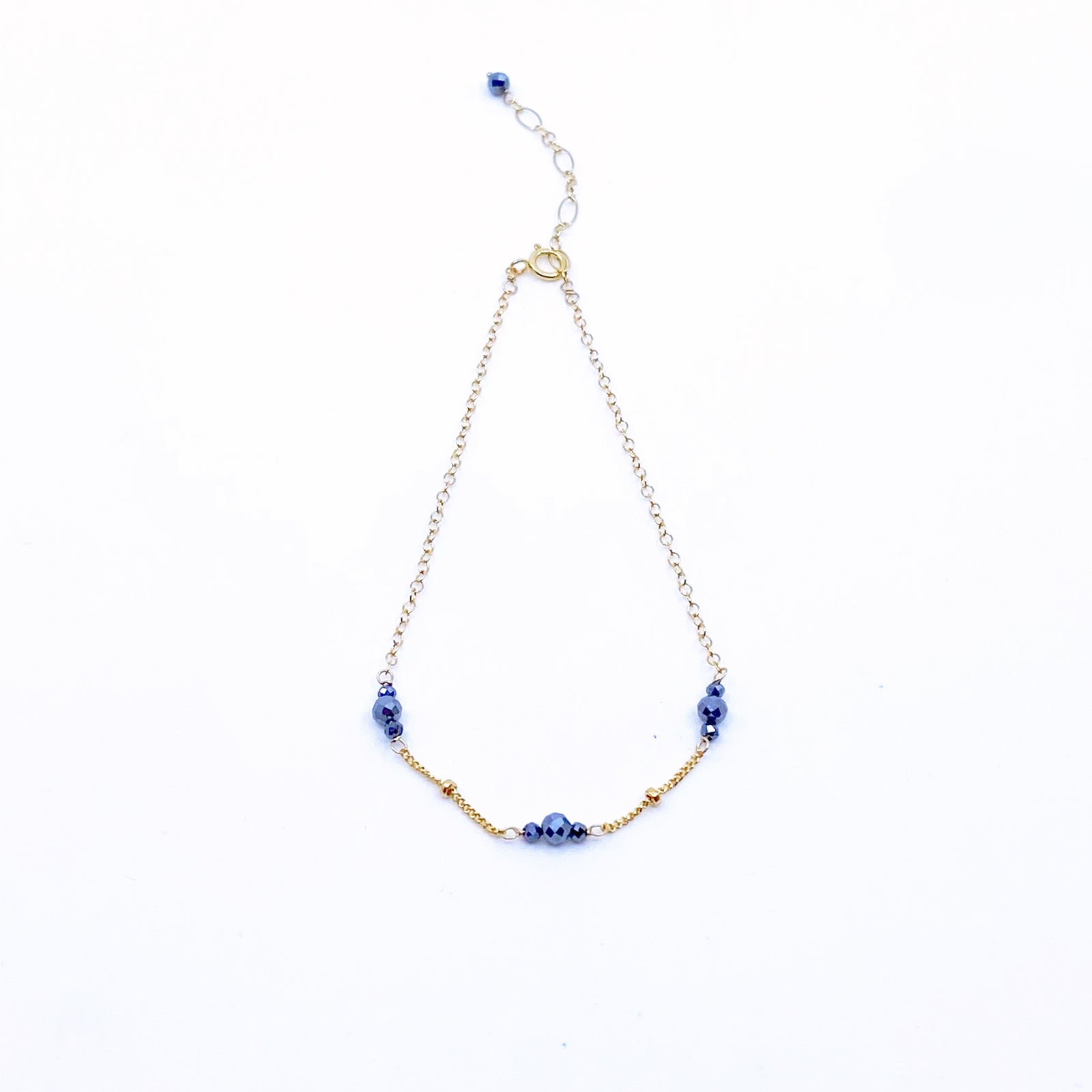 The Nine Terahertz Stone Bracelet in Gold Filled - Yun Boutique