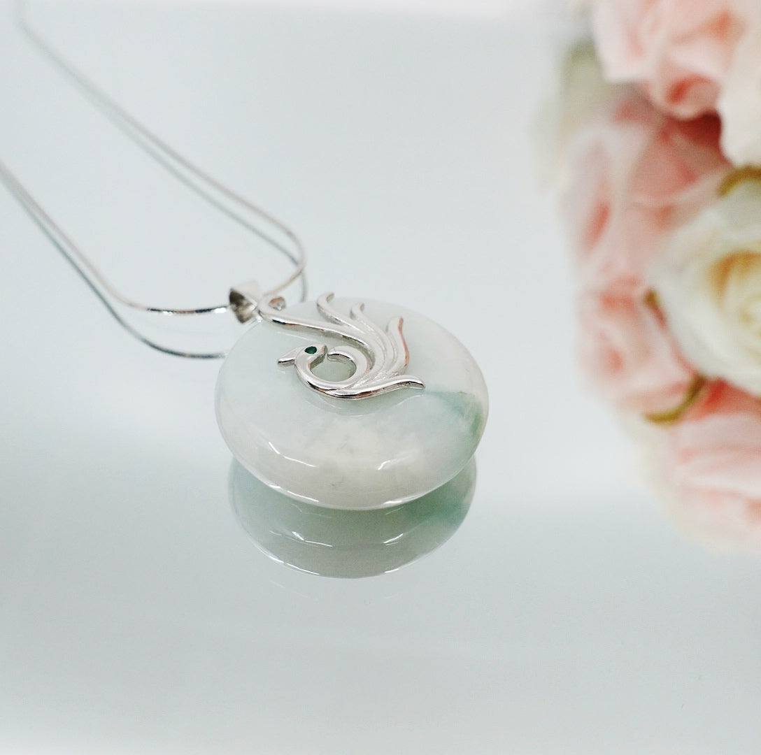 Phoenix Jadeite Pendant Necklace