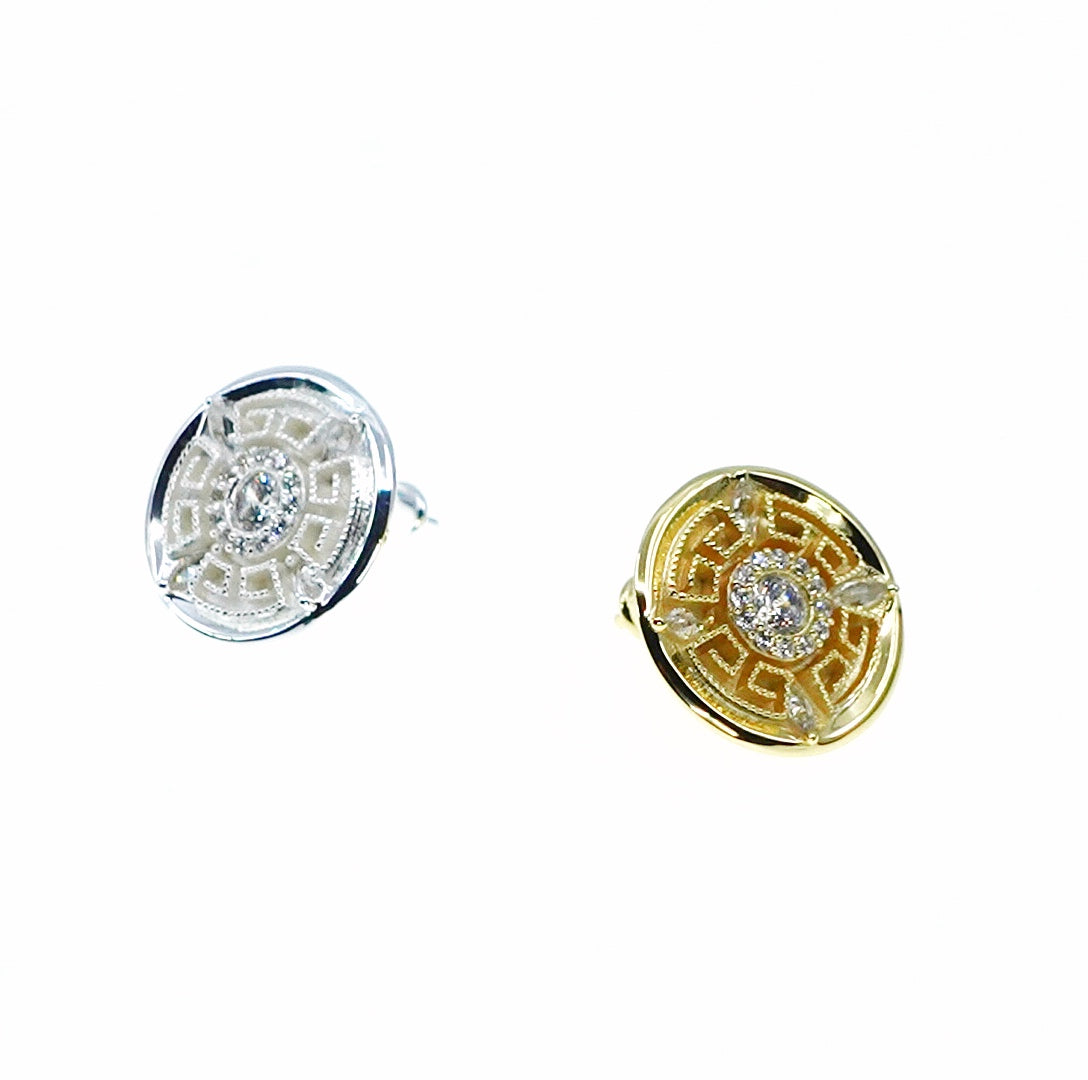 22k Plain Gold Earring JGS-2207-06611 – Jewelegance
