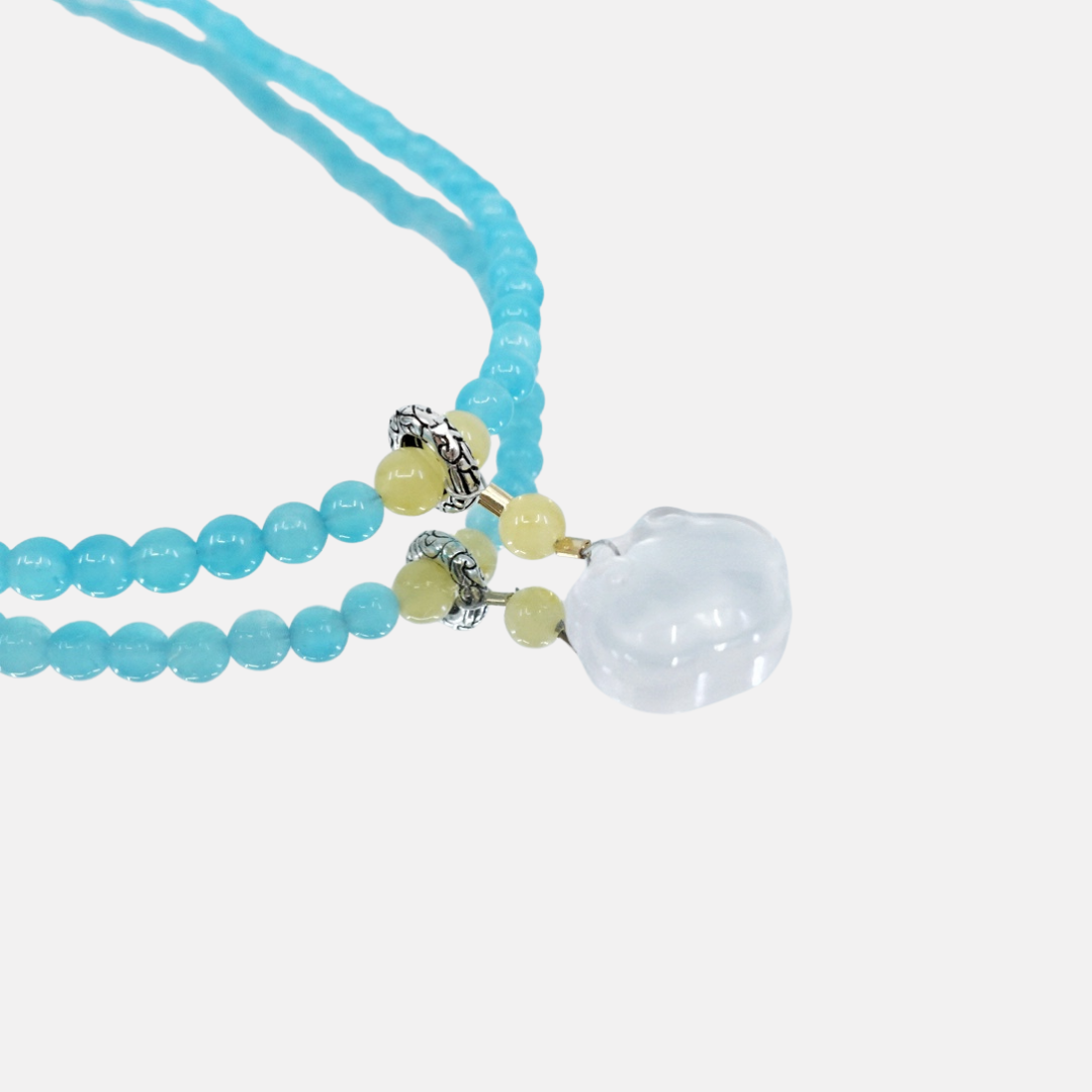 Amazonite Crystal Longevity Necklace - Yun Boutique