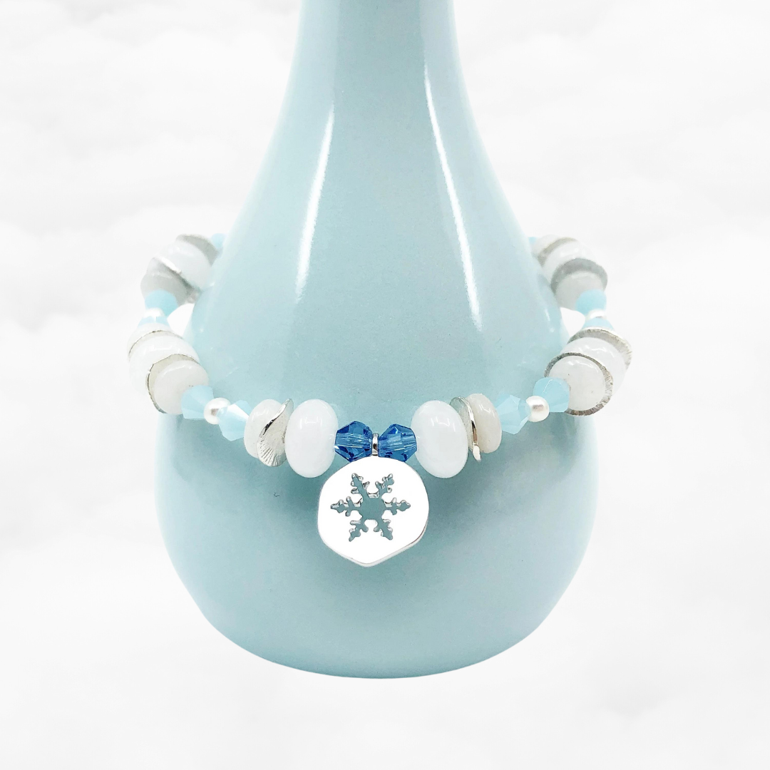 Beaded Snowflake Bracelet - Yun Boutique