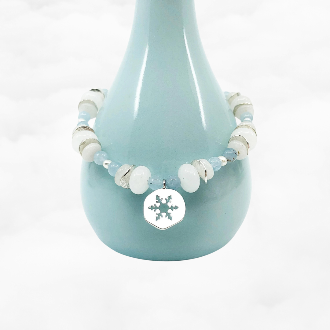 Beaded Snowflake Bracelet - Yun Boutique