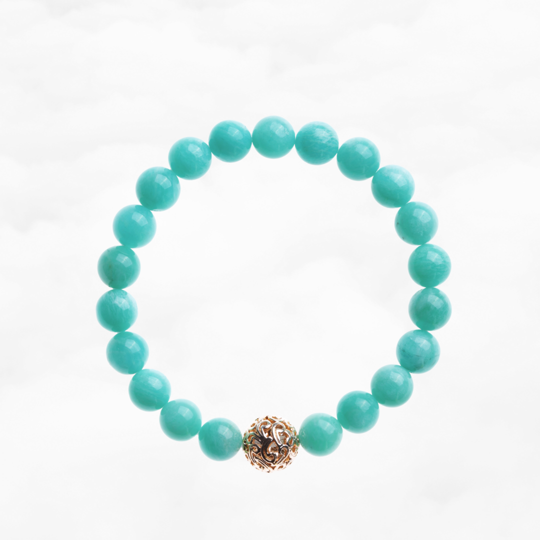 Auspicious Beaded Amazonite Bracelet - Yun Boutique