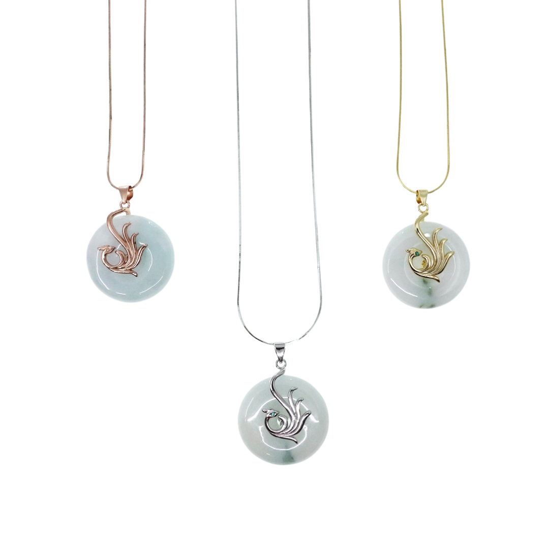 Phoenix Jadeite Pendant Necklace | Yun Boutique