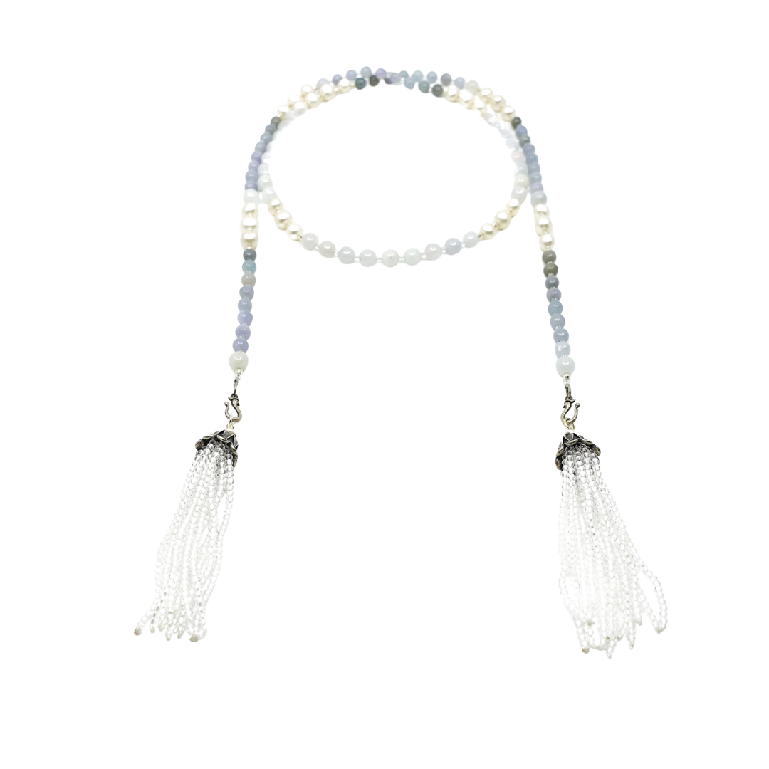 Return to Origin Pale Purple Jadeite Necklace