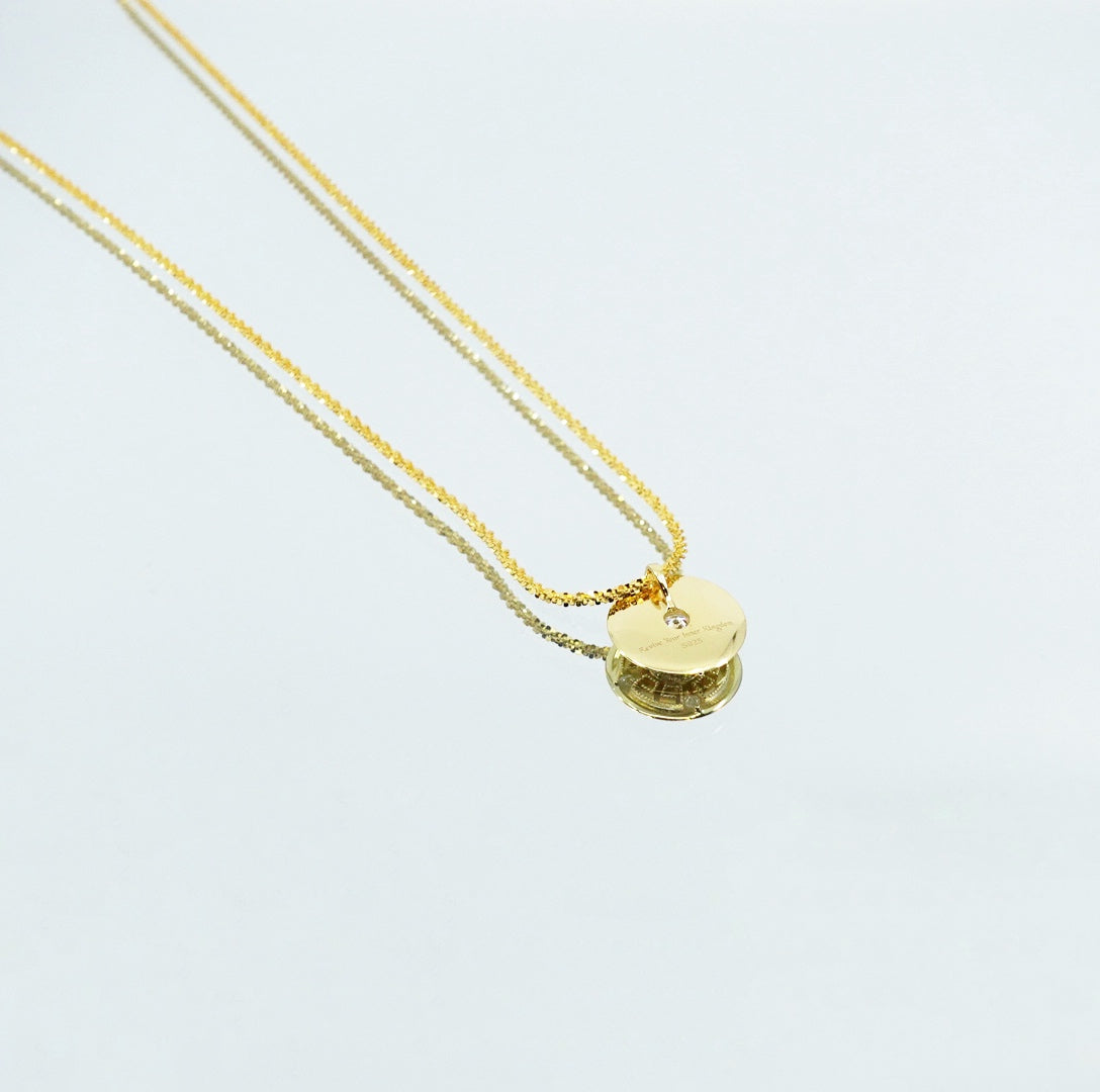 Revive Your Inner Kingdom Small Pendant Necklace Gold - Yun Boutique