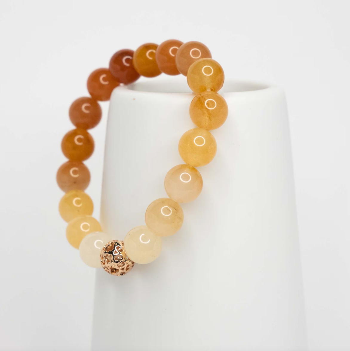 Beaded Gradient Carnelian Bracelet - Yun Boutique