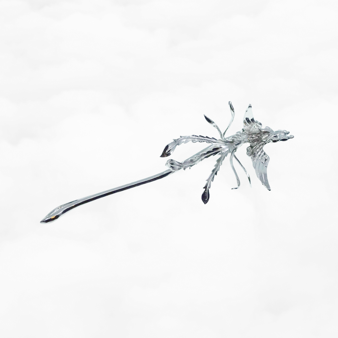 Silver Phoenix Statement Hairpin - Yun Boutique