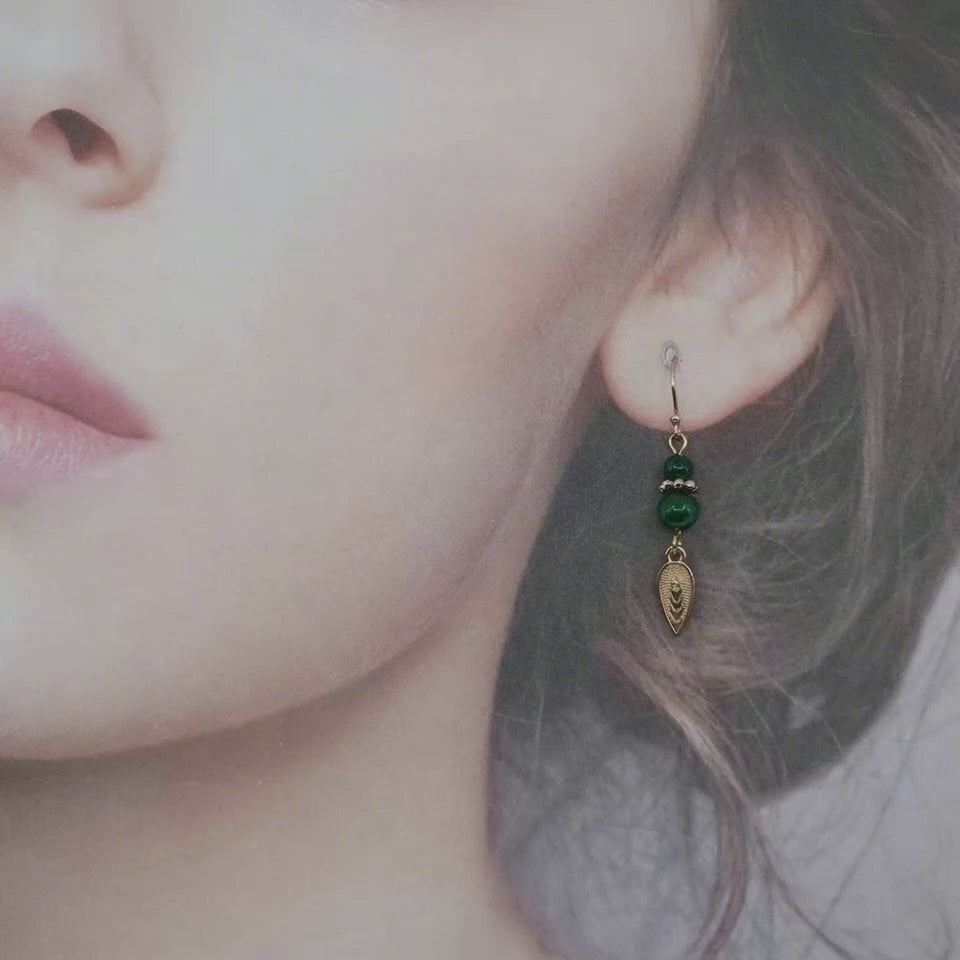 Elf Forest Filigree Leaf Earrings - Yun Boutique