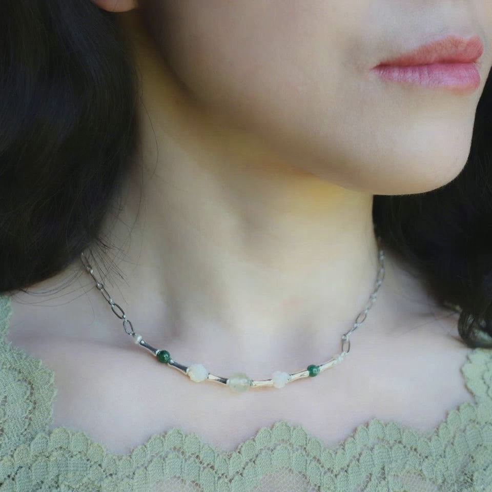 Elf Forest Necklace Silver