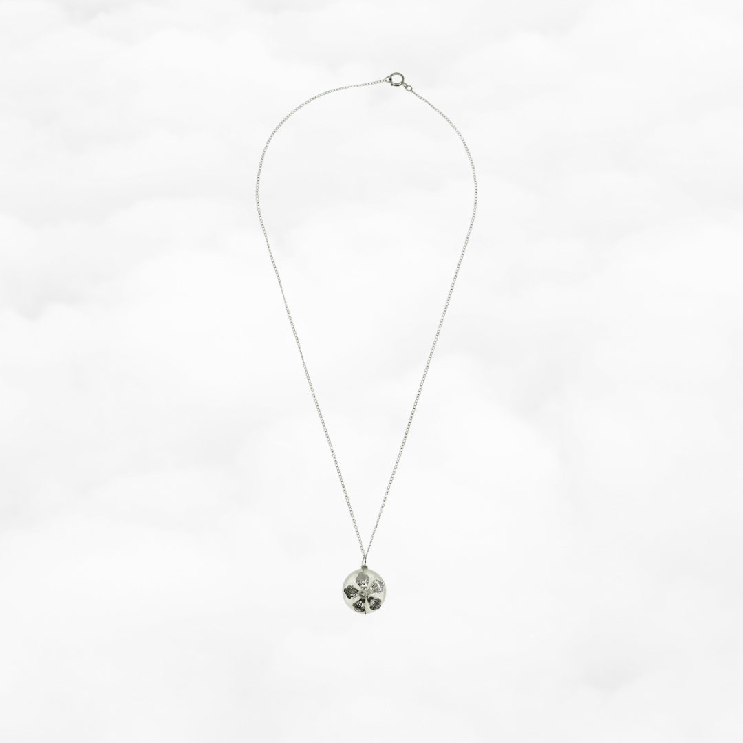 Tourmaline Flower Pendant Necklace - Yun Boutique