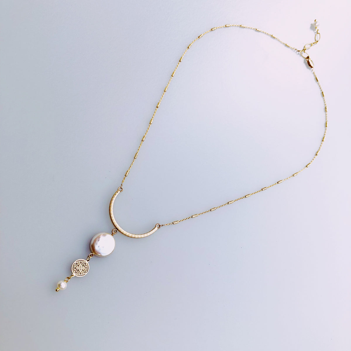 Gold Moon Goddess Necklace