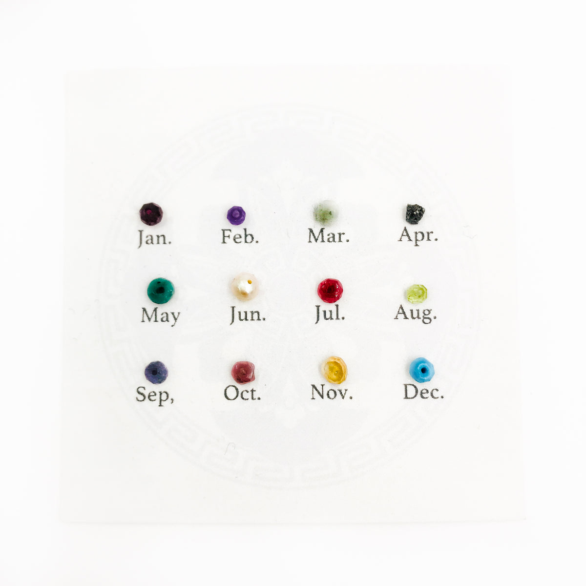 Auspicious Origin Birthstone Tassel Necklace (Mini) - Yun Boutique