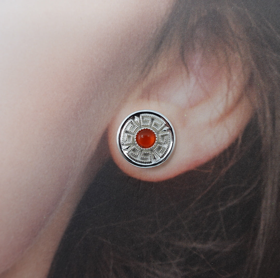 Yun Boutique Single Stud Earring Silver, Silver stud earring, Silver earrings, silver ear rings for women, sterling silver stud earrings, silver stud