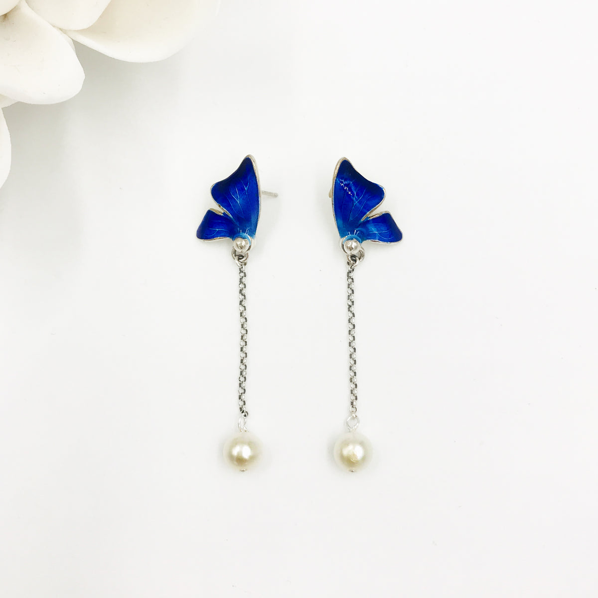 Enamel Butterfly Lovers Earrings - Yun Boutique